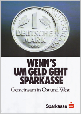 Savings Banks support German reunification